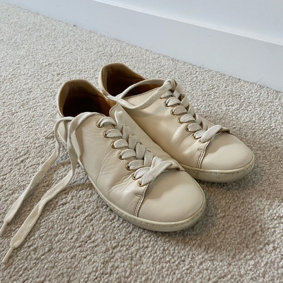 Sezane Jack Trainer Sneaker Smooth Ecru 36 - Picture 3 of 7